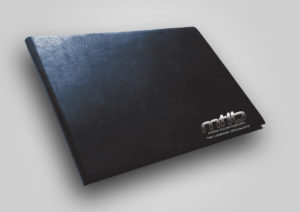 Black leather-Look Logbook Cover